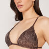 Triangel-Bikinioberteile „Brown Glitter“