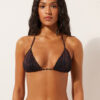 Triangel-Bikinioberteile Dark Animalier