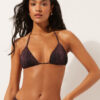 Triangel-Bikinioberteile Dark Animalier