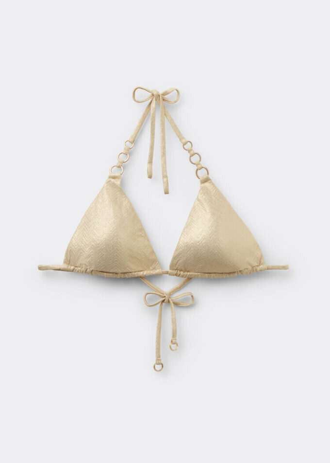Triangel-Bikinioberteile Gold Waves