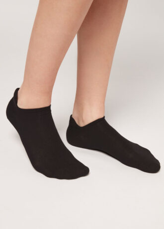Unisex-No-Show-Socken aus Baumwolle mit hinterer Lasche