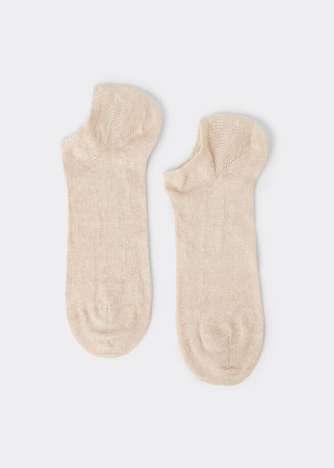 Unisex-Socken aus Baumwolle und Leinen